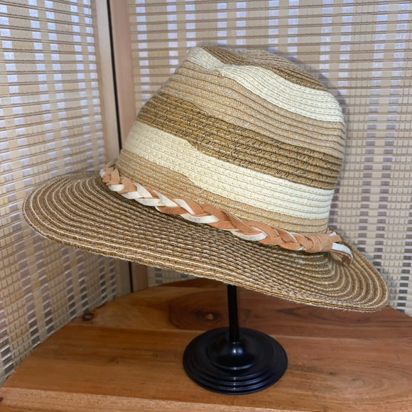 🔷Raffia Straw Beach Sun Hat Size OS - Picture 1 of 6